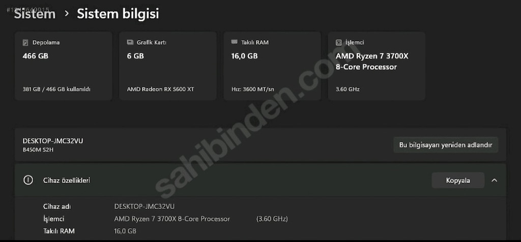 Ryzen 7 3700x işlemci sıkıntısız - 3