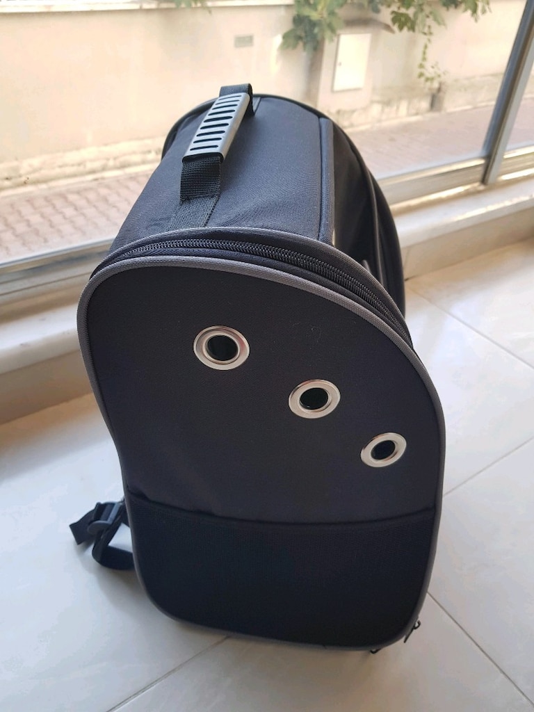 kedi köpek fileli taşıma sırt çantası - 8