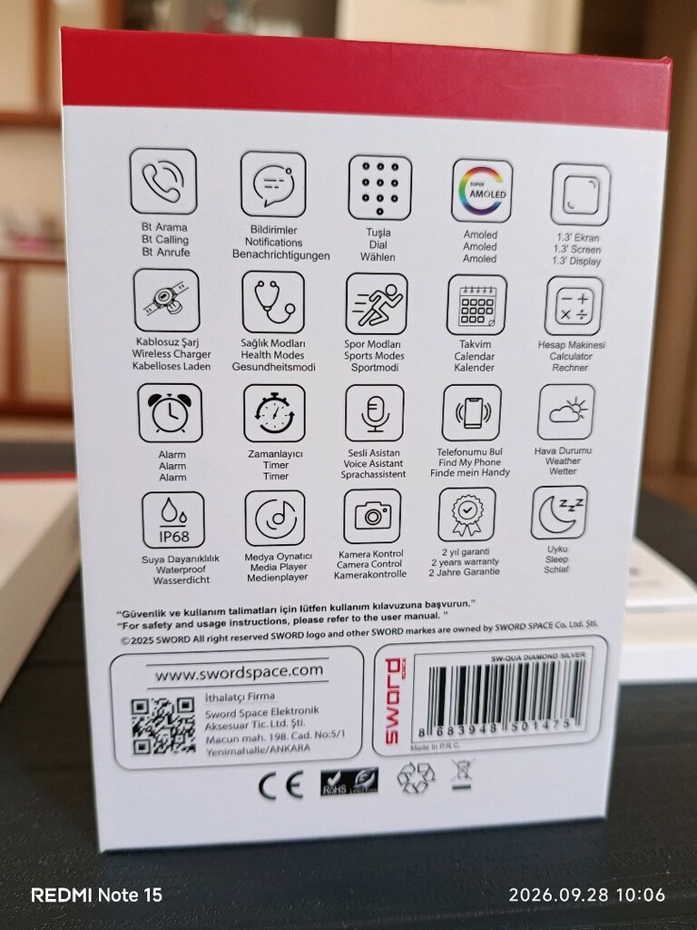 SIFIR KUTU AKILLI SAAT SÜPER AMOLED CELİK KASA&KORDON - 4
