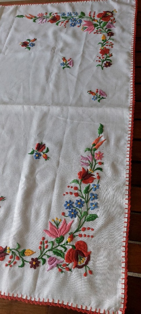 ANTIKA AVRUPA NAKIS MACAR ORTU 86CM BOL BIBERLI VE CİCEKLER TEMA SİFİR - 15