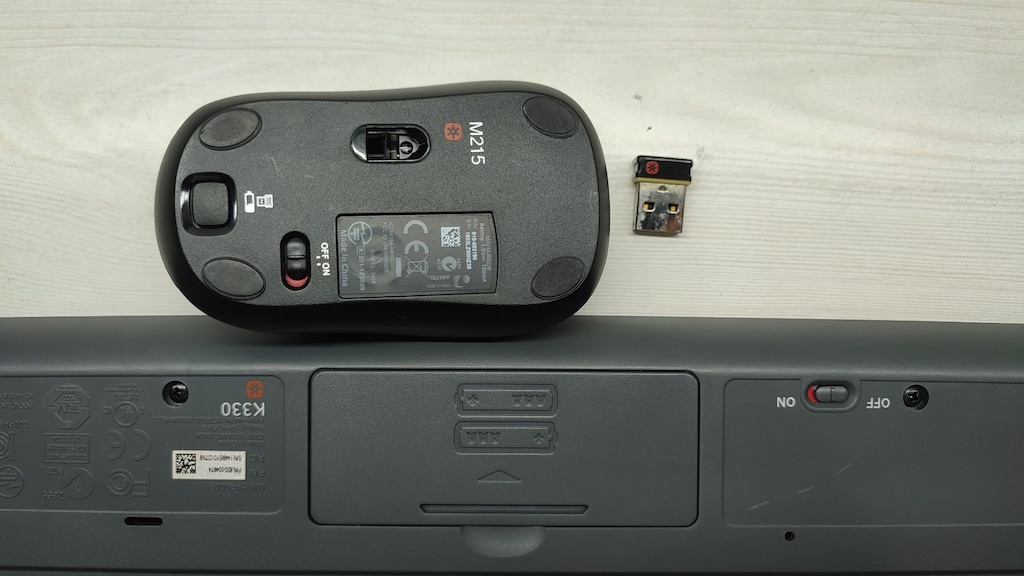 Logitech K330 Klavye ve M215 Mause Seti Unifying alıcı ile - 2