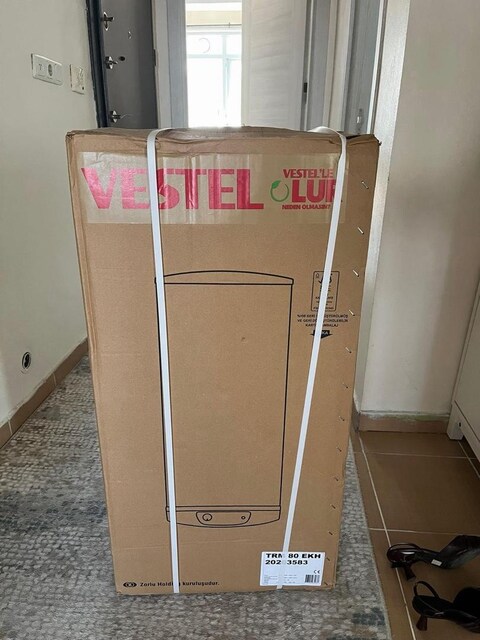 sıfır, kapalı kutu, Vestel 80 termosifon servis garantili.
