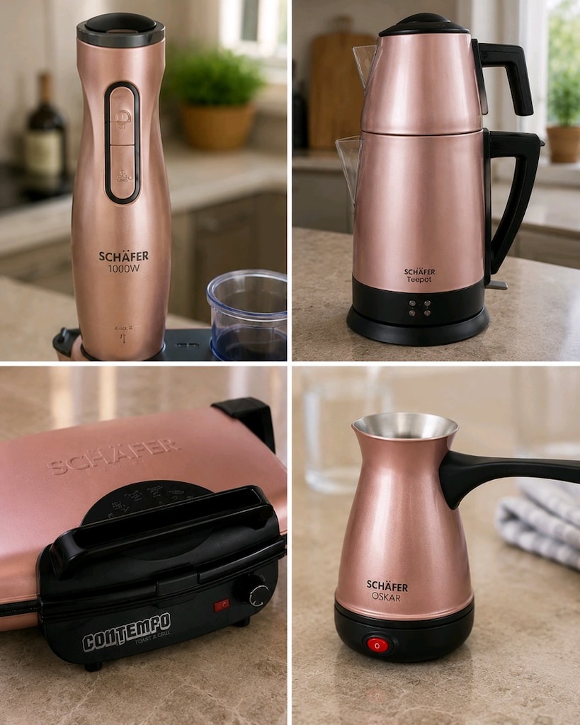 Sıfır Schafer Elektro Mega Set Rose Gold Kutulu Garantili - 5