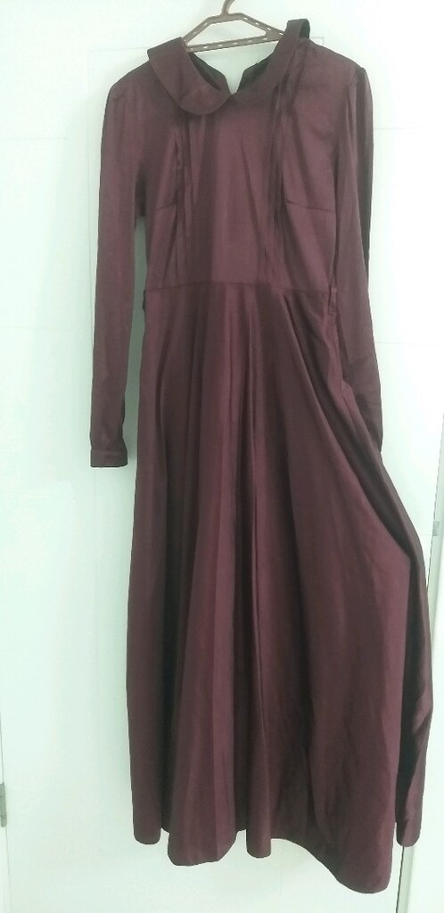 bordo elbise