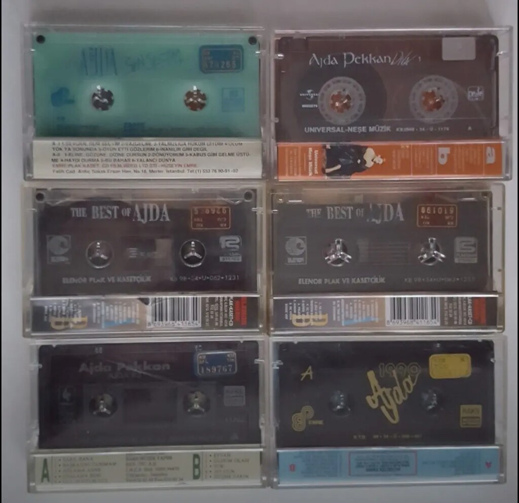 Ajda pekkan - 6 adet kaset lotu
Sorunsuz kasetler - 2