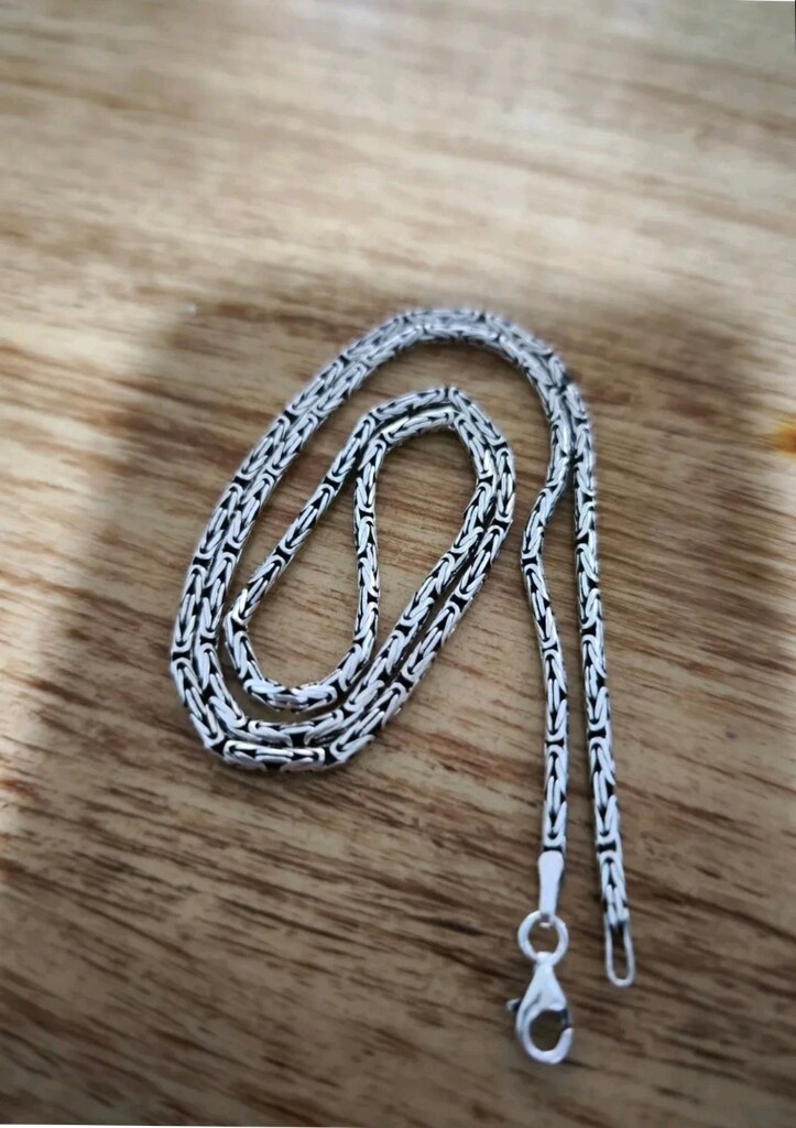 gümüş kral kolye 2.5 mm 55 cm 15 gr - 4
