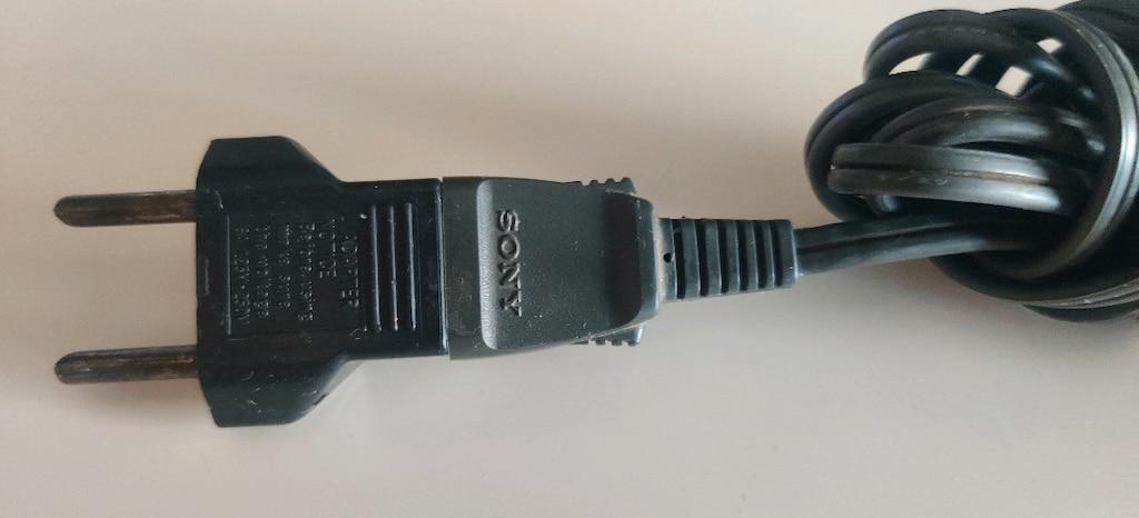 Orijinal SONY domuz burunlu tip VM1261 HIRAKAWA 125V 7A güç kablosu. - 2