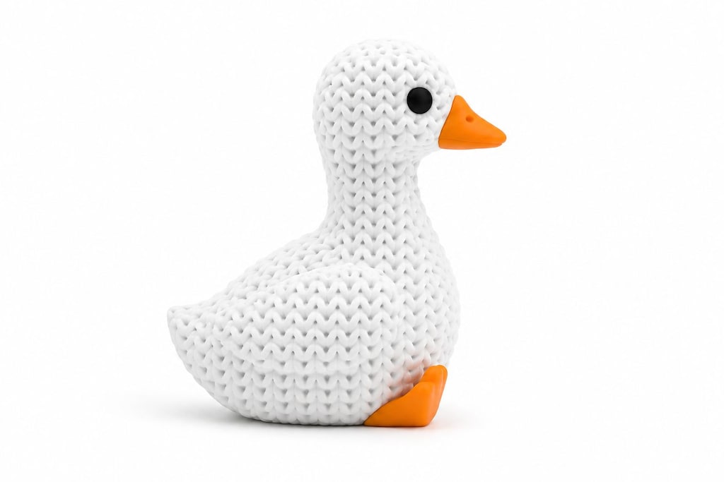 Yapı3D Örgü Dokulu Dekoratif Kuğu Figürü Modern - 5