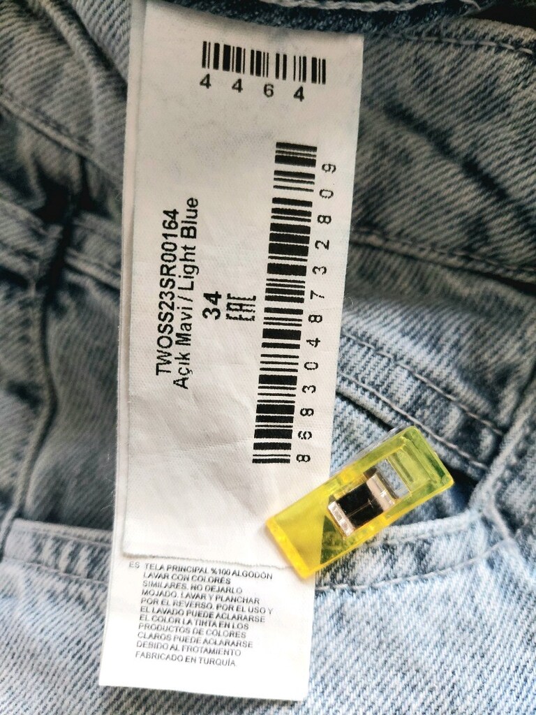 Trendyol Milla Püsküllü yüksek bel Jean mini şort - 8