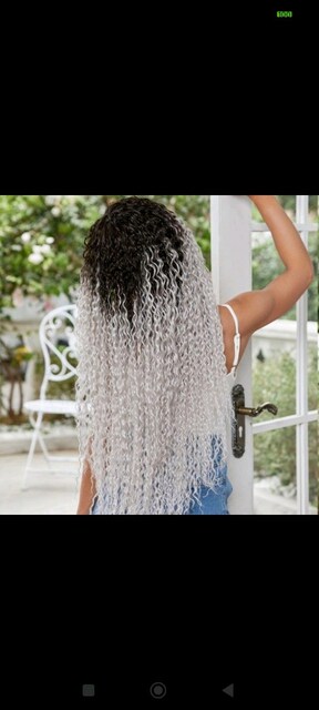 Afro Dalga Fiber Sentetik Tül Peruk