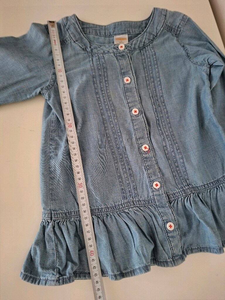 Gymboree Marka Fırfır Detaylı Kot Gömlek - 7
