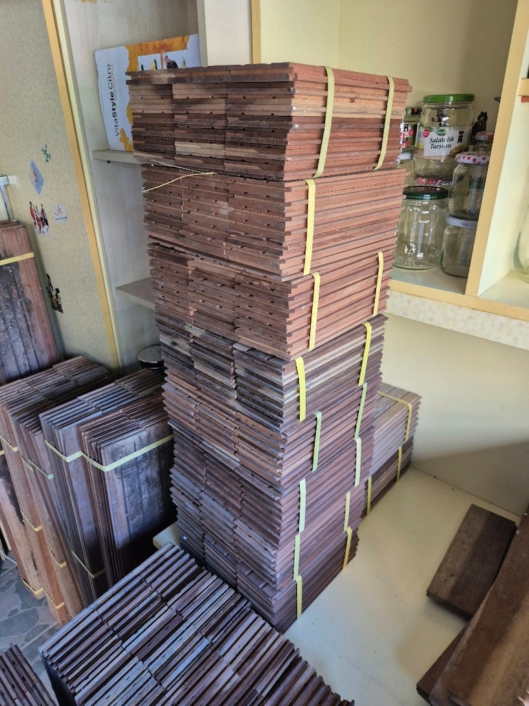 Maun masif ahşap parke 61,5 m²