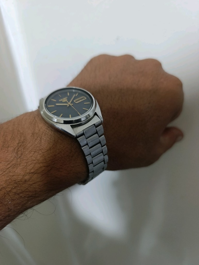 seiko5 otomatik lacivert kadran - 6