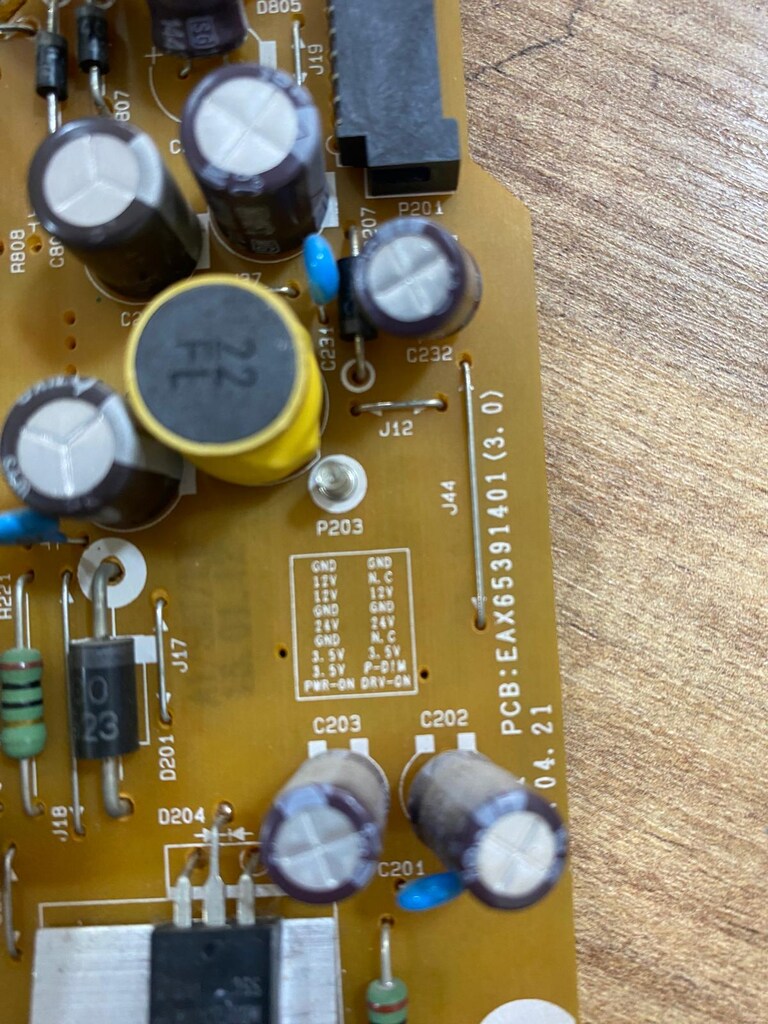 LG EAX65391401 (3.0) LED TV Besleme Kartı Power Board - 3