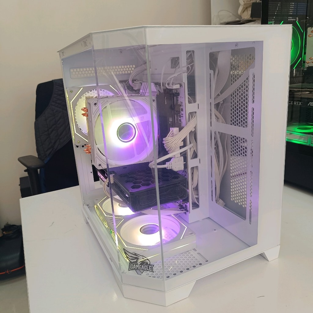 İNTEL İ5 12400F 16 GB GEFORCE RTX 3050 BEYAZ AKVARYUM GMNG BİLGİSAYAR - 4