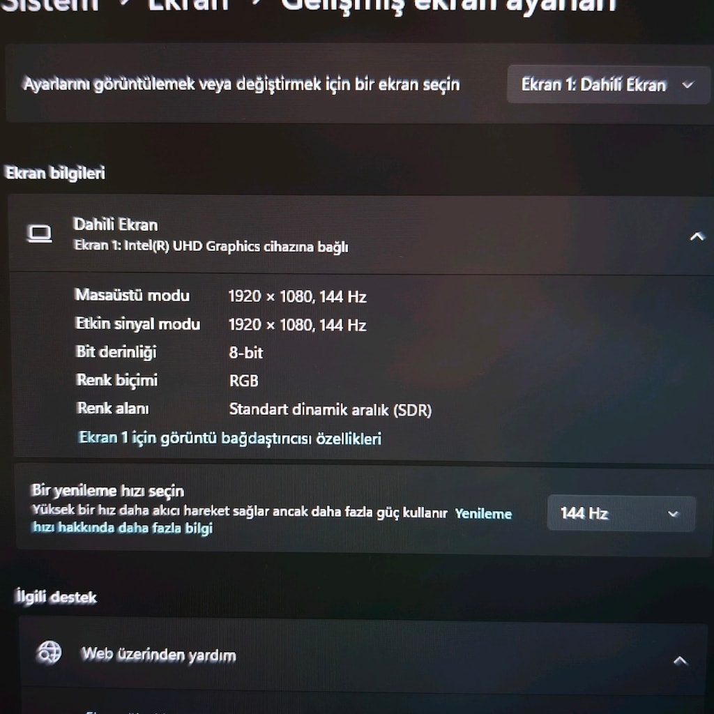 Monster / 64 Ram / 1 Tb Ssd / Rtx 3050ti / 17.3" Büyük Ekran / 144 Hz - 11