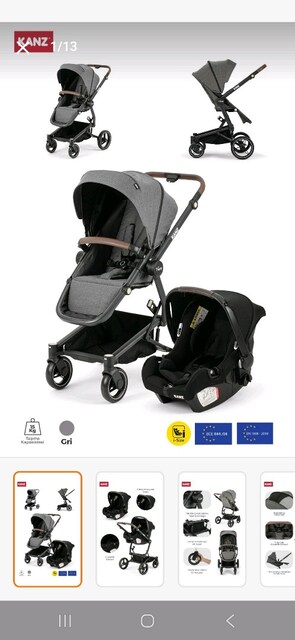 Kanz T go pusetli bebek arabası