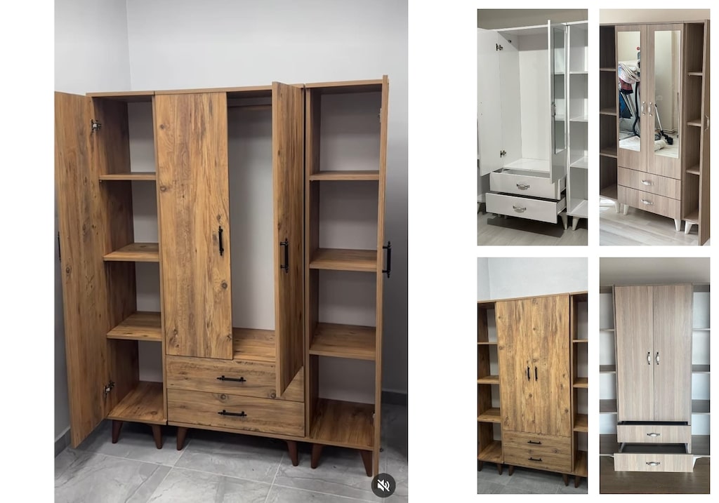 4 kapaklı elbise dolabı walxgiwlvg - 5