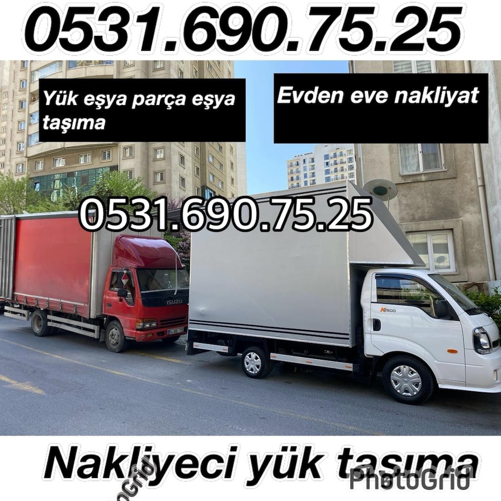 bakliyat tasima evden eve yük esya parça eşya taşı akliye