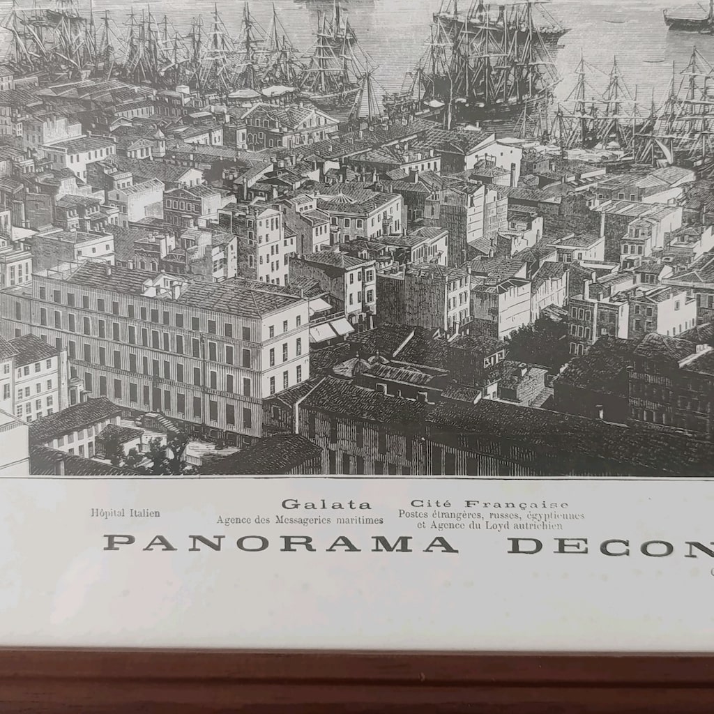 Nadir Antika 19. Yüzyıl İstanbul Panoraması - 16