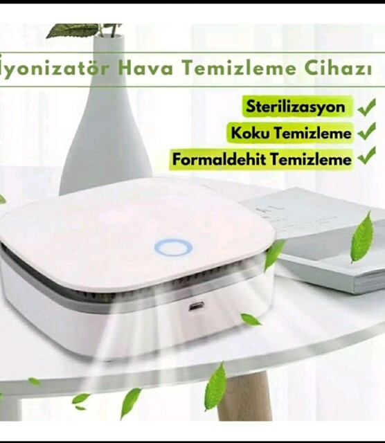 Taşınabilir Koku Giderici Hava Sterilizatörü Negatif iyon Hava Temizle