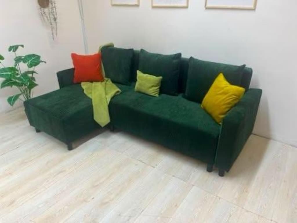 IKEA LUNGVİNK SIFIR KAPLAMA YATAKLI BAZALI L KÖŞE KOLTUK KANEPE - 3