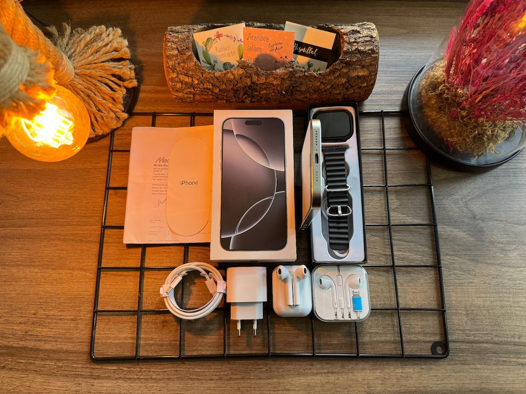GARANTİLİ İPHONE 16 PRO MAX WHİTE TİTANİUM - 7