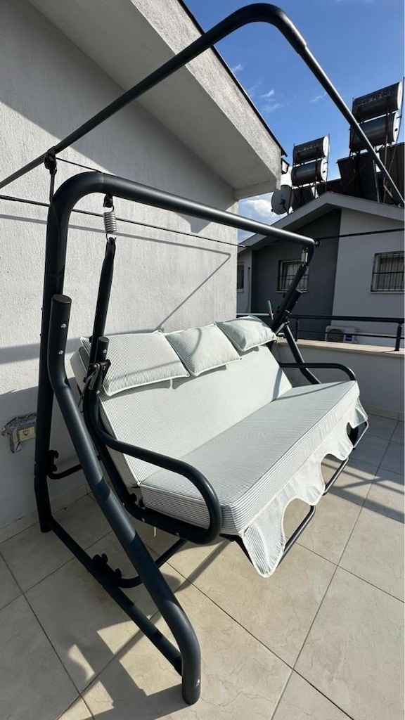 Minderli 3 Kişilik Bahçe/Balkon Salıncağı - 3