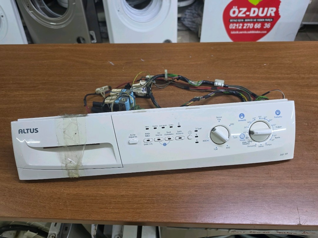 Altus 281 XY Çamaşır Makinesi Ön Kontrol Paneli ve Kablo Tesisatı - 6