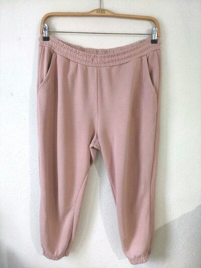 Defacto Toz pembe kadın sweat pantolon