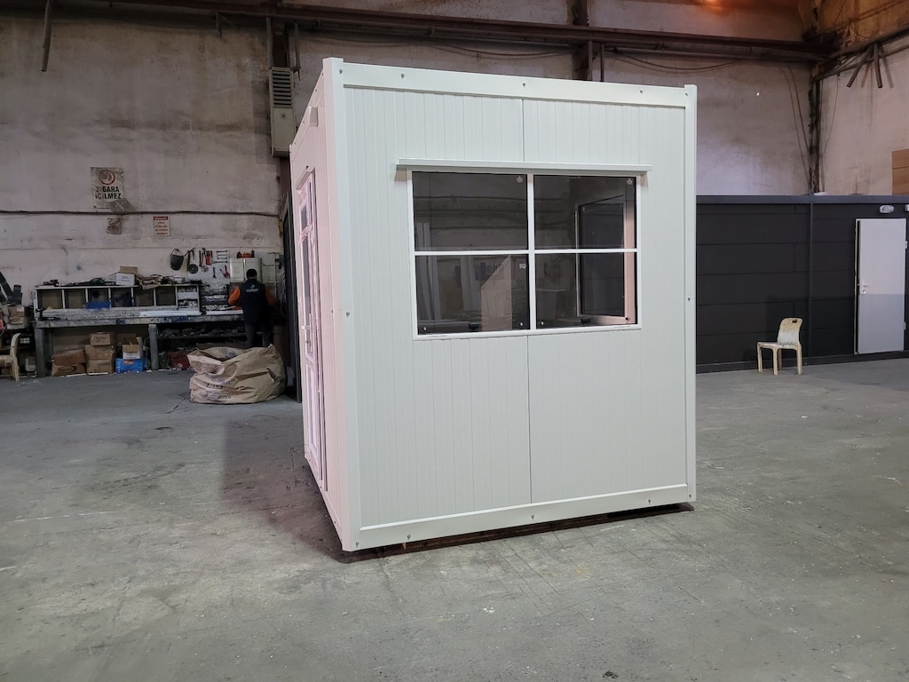 KANİNKONTEYNER YAPI KAMPANYA 210X210 GÜVENLİK KABİNİ BEKÇİ KULÜBESİ - 4
