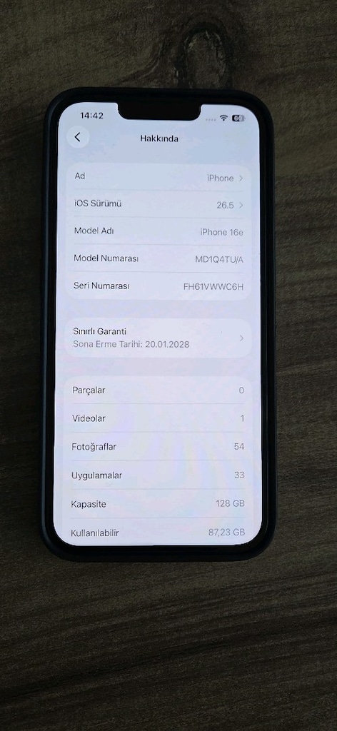 iphone 16 e sıfır gibi