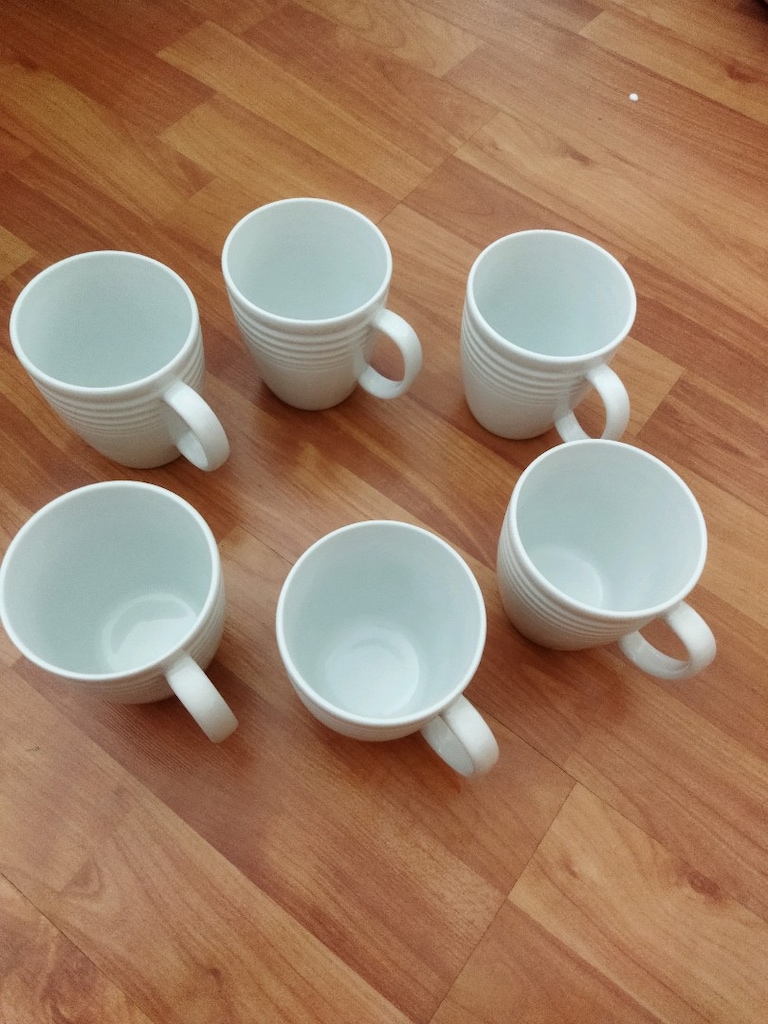 6 lı Ikea porselen bardak seti yeni 350 ml - 2
