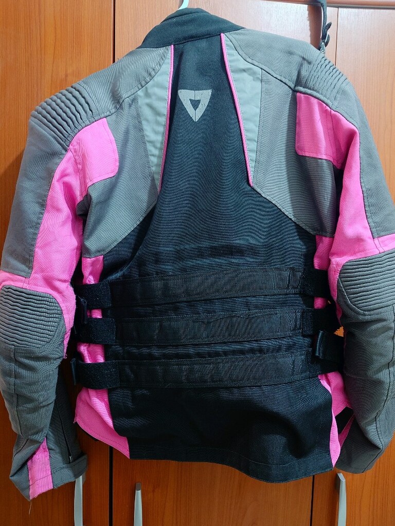 Venom Tourex Gri Siyah Pembe Su Geçirmez Kadın Motosiklet Montu - 2