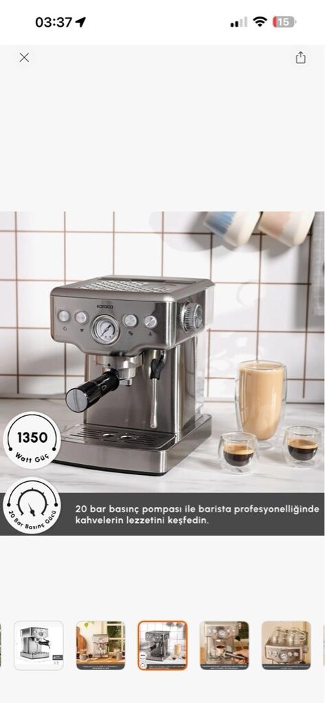 Karaca 20 bar basınclı expresso makinasi - 3
