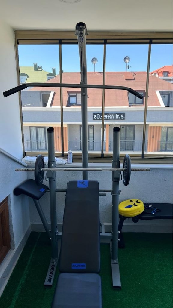 MultiFonksiyenel bench sehpası döküm ağırlıklar dahil Domyos BM530 - 2