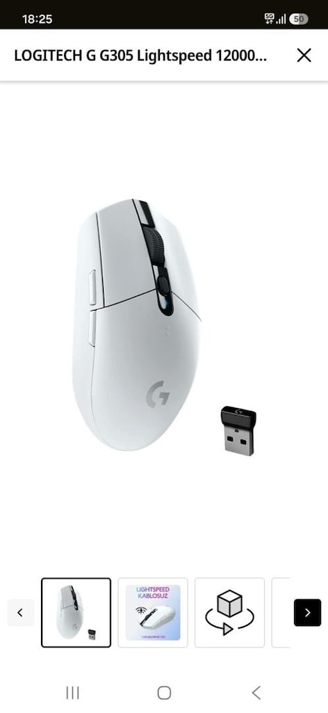 Logitech G305 Lightspeed Kablosuz Mouse - 4