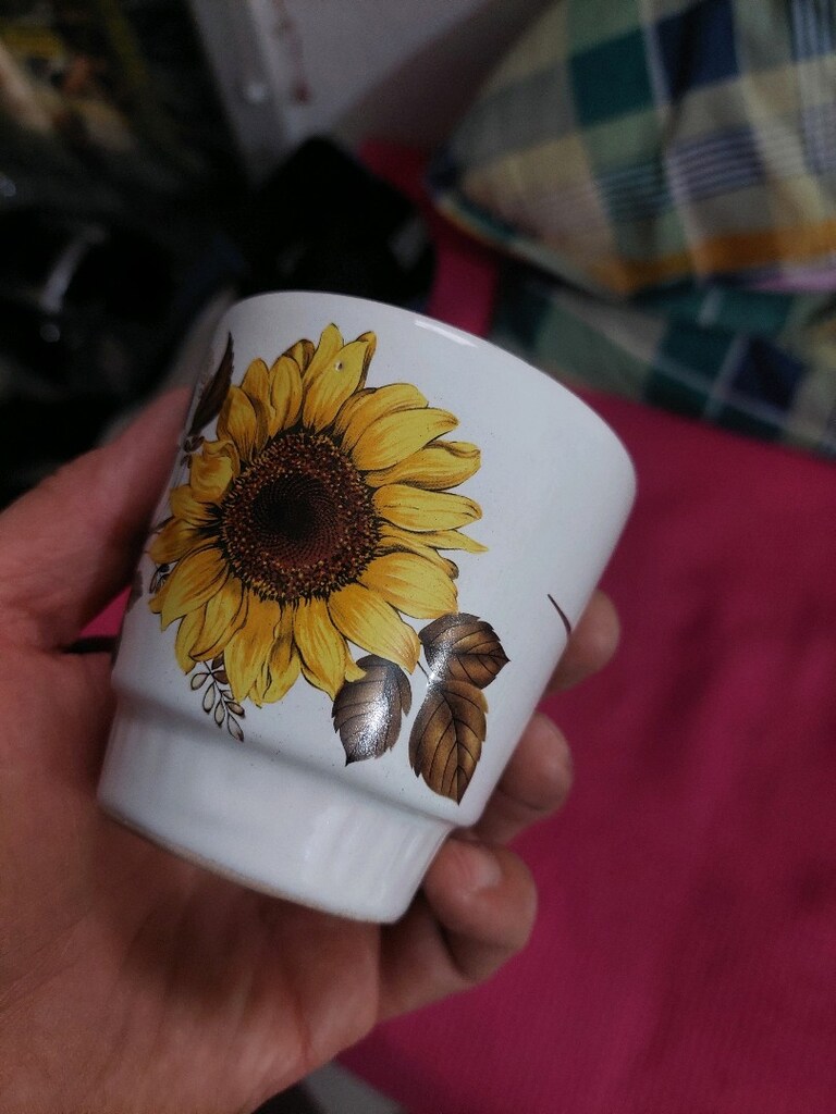 Vintage Ülkü seramik fincan bardak. Herhangi bir deformesi yoktur. - 4