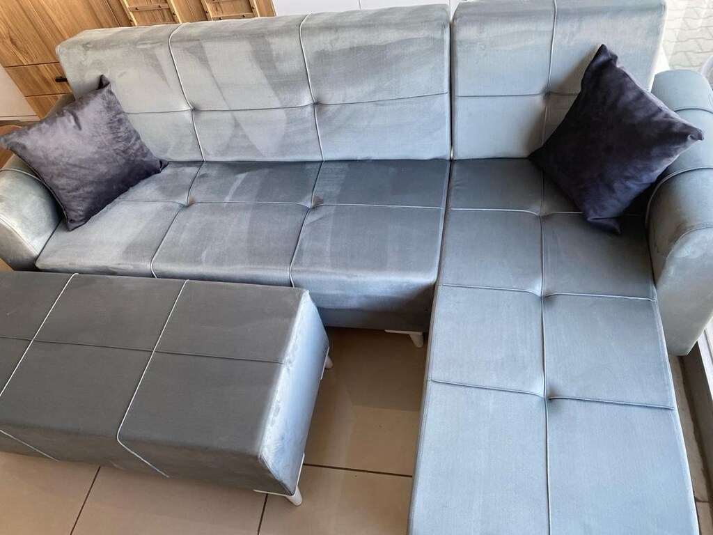Ekonomik L koltuk köşe takımı yatak olur alttan Sandıklı L yön değişir - 2