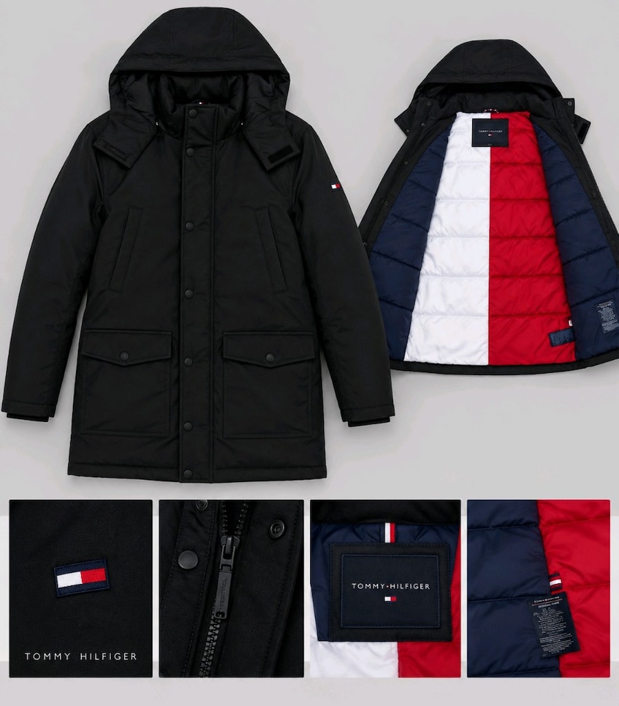 Tommy Hilfiger Erkek Mont