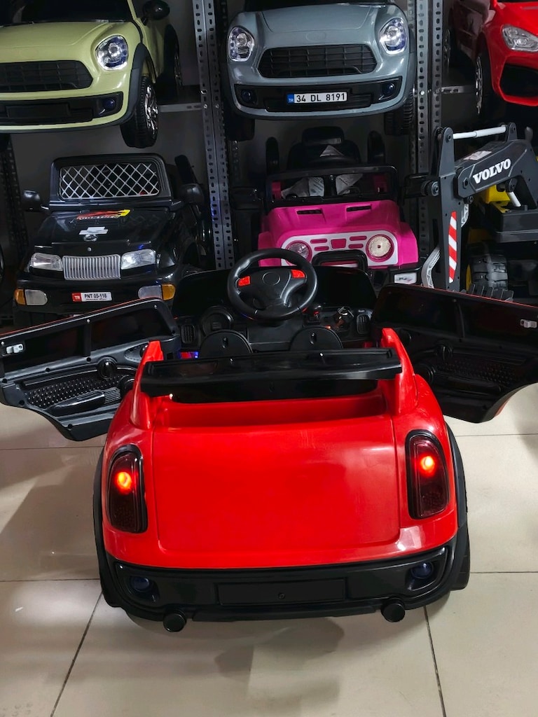 AnkaCar ÇOCUK OTO GALERİ 12+12 2 MOTOR 3 İLERİ KUMANDALI AKÜLÜ ARABA - 4