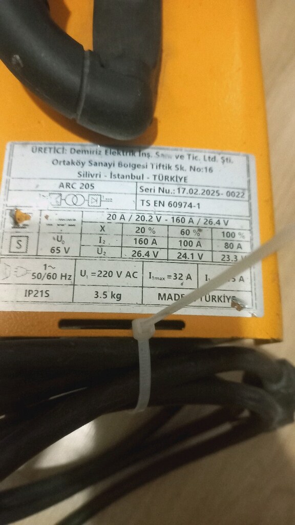 demir iz kaynak makinası 205 amper - 3