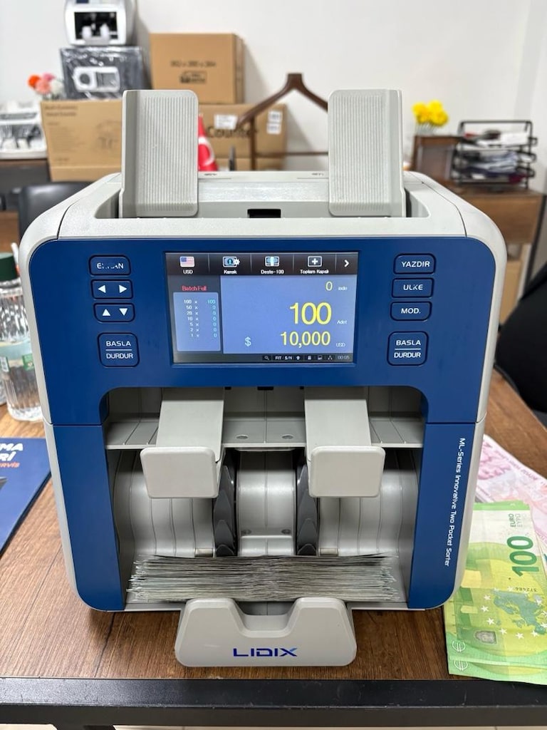 LİDİX ML-2V BANKA TIPI PROFESYONEL PARA SAYMA MAKINASI SERVİSİNDEN - 2