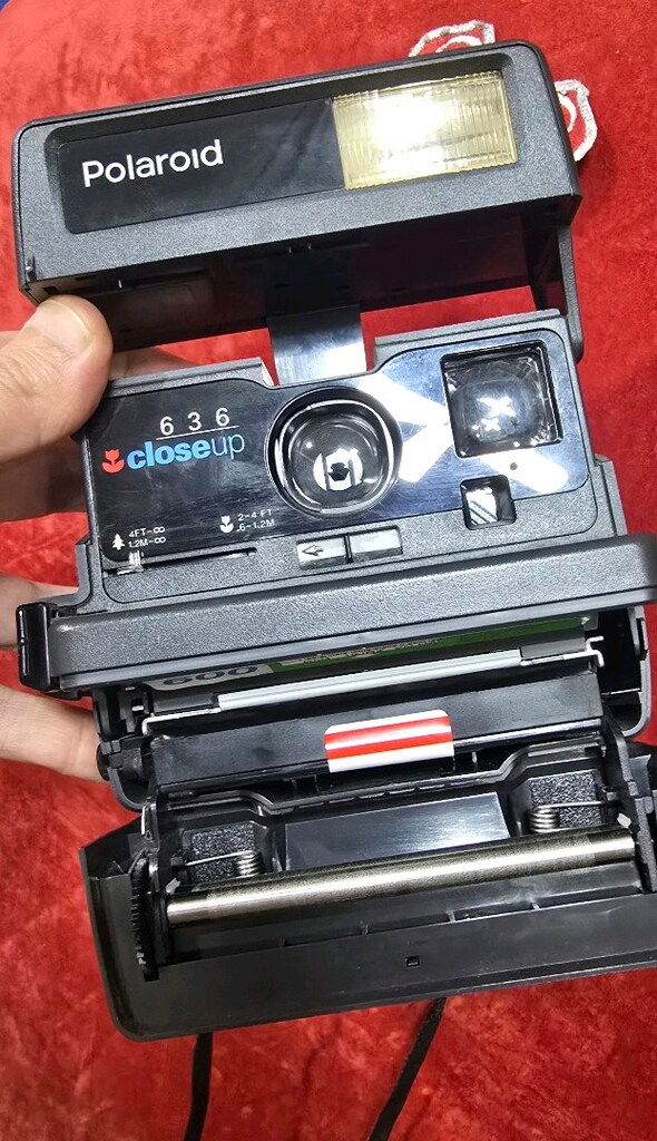 polaroıd 636 closeup vintage anlık fotoğraf makinası temiz ( calışır ) - 4