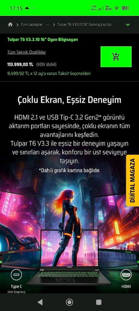 MONSTER tulpar t6.v3.10.6 oyuncu bilgisiyarı - 14