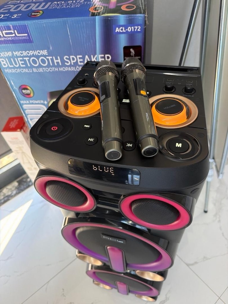 ACL 0172 200W ŞARJLI BÜYÜK BOY HOPARLÖR - 5