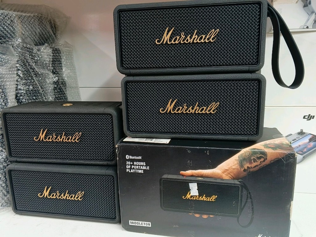 Marshall Middleton Bluetooth Hoparlör 20 saat 60w Yüksek Stereo Ses - 3