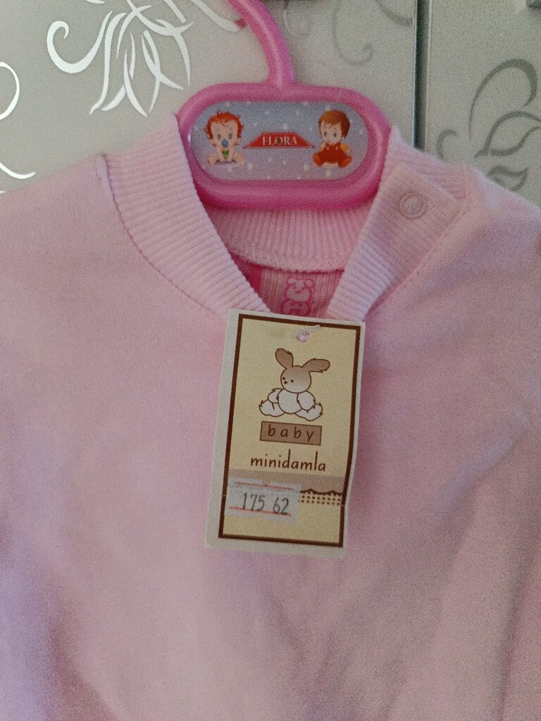 Etiketli Mini Damla Bebek ikili takım - 6