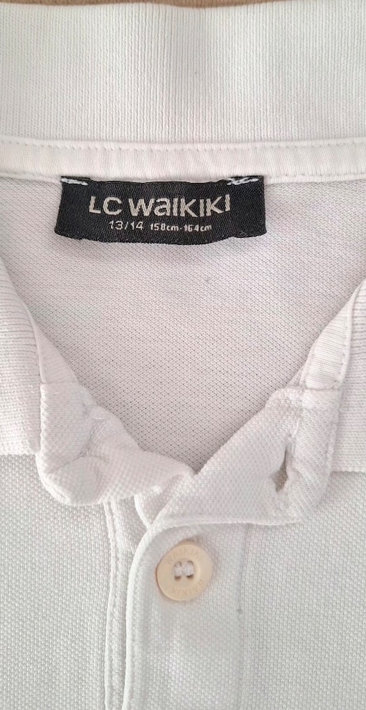 LC WaIKIKI Polo Yaka Beyaz Tişört - 2