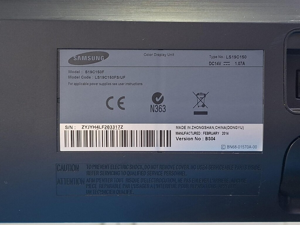 Samsung 18.5" 5ms S19C150F Geniş Ekran LED Monitör - 6